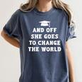 2019 Inspirational Graduation For Her Women's Comfort Colors T-Shirt Denim