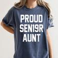 2019 Senior Aunt SEN19R Class Graduation Party T Shirt Women's Comfort Colors T-Shirt Denim