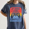 2nd Grade Level Complete Graduation Student Video Gamer Women's Comfort Colors T-Shirt Denim