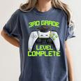 3rd Grade Level Complete Gamer Class Of 2026 Graduation Women's Comfort Colors T-Shirt Denim