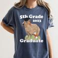 5th Grade Graduation Class Of 2023 Capybara Fifth Graduate Women's Comfort Colors T-Shirt Denim