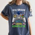 5th Grade Level Complete Gaming Graduation Class 2023 Gamer Women's Comfort Colors T-Shirt Denim