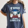 8th Grade Level Complete Graduation Class 2023 Gamer Boys Women's Comfort Colors T-Shirt Denim