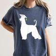 Afghan Hound Graduation Dog Graduate Men Women Kids Women's Comfort Colors T-Shirt Denim