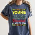 African American High School Graduation Grad Shirt Women's Comfort Colors T-Shirt Denim