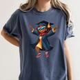 African American Woman Girl Graduation Class Women's Comfort Colors T-Shirt Denim