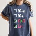 AKA Doctor Medical Worker Appreciation Graduation Women's Comfort Colors T-Shirt Denim