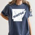 Arkansas Nursing Nurse Graduation Women's Comfort Colors T-Shirt Denim