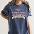 Artificial Intelligence Major Student Shirt Graduation Women's Comfort Colors T-Shirt Denim