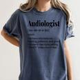 Audiologist Audiology Student Graduation Ear Doctor Women's Comfort Colors T-Shirt Denim