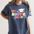 My Auntie Did It Aunt Graduation Nurse Doctor Aunt Graduated Women's Comfort Colors T-Shirt Denim