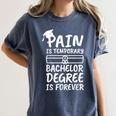 Bachelor Degree Graduation Women's Comfort Colors T-Shirt Denim