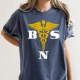 Bachelor Of Science Nursing Graduation Women's Comfort Colors T-Shirt Denim