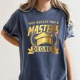 This Badass Has a Masters Degree College Graduation Women's Comfort Colors T-Shirt Denim