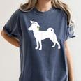 Basenji Graduation Dog Graduate Women's Comfort Colors T-Shirt Denim