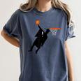 Basketball Slam Dunk Elementary Graduation 2025 6th Grade Women's Comfort Colors T-Shirt Denim