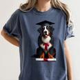 Bernese Mountain Dog Graduation Cap Graduate Training School For Men Women Girls Kids Women's Comfort Colors T-Shirt Denim