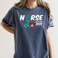 Best Nurse Graduation- RN Nurse Established 2019 LPN Women's Comfort Colors T-Shirt Denim