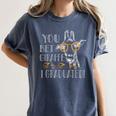 You Bet Giraffe I Graduated Graduation Gift Women's Comfort Colors T-Shirt Denim