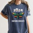 Biology Class Of 2024 Emerging Graduation For Him Women's Comfort Colors T-Shirt Denim