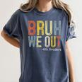 Bruh We Out 4th Graders Fourth Grade Graduation Class 2024 Women's Comfort Colors T-Shirt Denim