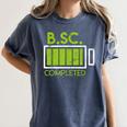 Bsc Completed Bachelor Of Science Graduation 2025 Women's Comfort Colors T-Shirt Denim