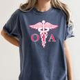 Caduceus Shirt Occupational Therapist Assistant Graduation Women's Comfort Colors T-Shirt Denim