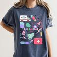 Can’t Talk Right Now Doing Paramedic Nurse Graduation Women's Comfort Colors T-Shirt Denim