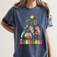 Christmas Audiology Tree Audiology Student Graduation Women's Comfort Colors T-Shirt Denim