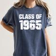 Class Of 1965 High School College Graduation Reunion Women's Comfort Colors T-Shirt Denim