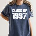 Class Of 1997 High School College Graduation Reunion T-Shirt Women's Comfort Colors T-Shirt Denim