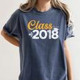 Class Of 2018 Graduation T Shirt Senior Boys Girls Men Women Women's Comfort Colors T-Shirt Denim