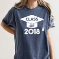 Class Of 2018 Senior T-Shirt Graduation Shirt Women's Comfort Colors T-Shirt Denim