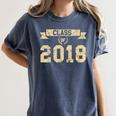 Class Of 2018 T-Shirt For 2018 Graduation Seniors Women's Comfort Colors T-Shirt Denim
