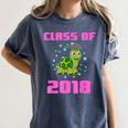 Class Of 2018 Turtle Shirt Graduation Kids Women's Comfort Colors T-Shirt Denim