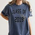 Class Of 2019-High School College University GRADUATION Women's Comfort Colors T-Shirt Denim
