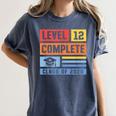 Class Of 2019 Senior High School Graduation Level 12th Grade Women's Comfort Colors T-Shirt Denim