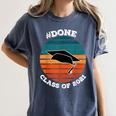 Class Of 2021 Done Senior Graduation Retro Sunset Women's Comfort Colors T-Shirt Denim