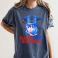 Class Of 2021 Graduate Kawaii Anime Girl School Graduation Women's Comfort Colors T-Shirt Denim