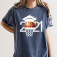 Class 2021 Graduation Senior Basketball Player Women's Comfort Colors T-Shirt Denim