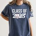 Class 2023 Graduation Senior Baseball Player Women's Comfort Colors T-Shirt Denim