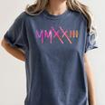 Class Of 2023 Senior 23 Graduation Idea Roman Numeral Women's Comfort Colors T-Shirt Denim