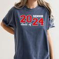 Class Of 2024 Senior Year Boys Girls School Graduation Women's Comfort Colors T-Shirt Denim