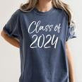 Class Of 2024 Shirt First Day Of Seventh Grade Graduation Women's Comfort Colors T-Shirt Denim