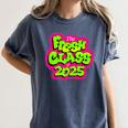Class Of 2025 Senior Fresh 90s TV Style Retro Graduation Women's Comfort Colors T-Shirt Denim