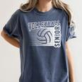 Class Of 2025 Volleyball Senior Class 25 Graduation Women's Comfort Colors T-Shirt Denim