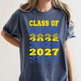 Class Of 2026 2027 Senior Graduation Students Women's Comfort Colors T-Shirt Denim