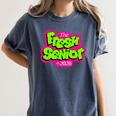 Class Of 2026 Fresh Senior 90s TV Style Retro Graduation Women's Comfort Colors T-Shirt Denim