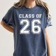 Class Of 2026 Freshman High School Senior Graduation Women's Comfort Colors T-Shirt Denim