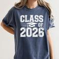 Class Of 2026 Graduation Senior School Pride Women's Comfort Colors T-Shirt Denim